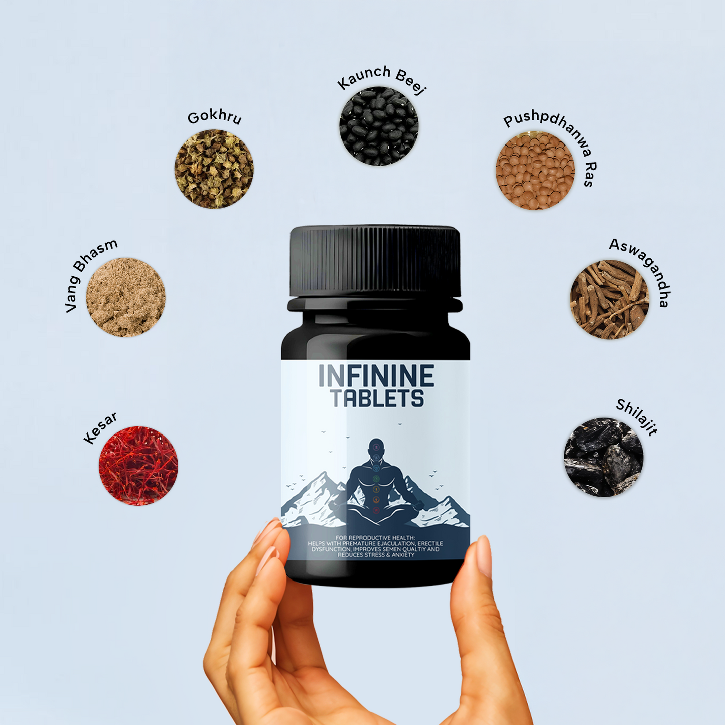 Infinine Tablet for Men | Superfood for Men’s Power, Energy, & Stamina | Become Alpha Male