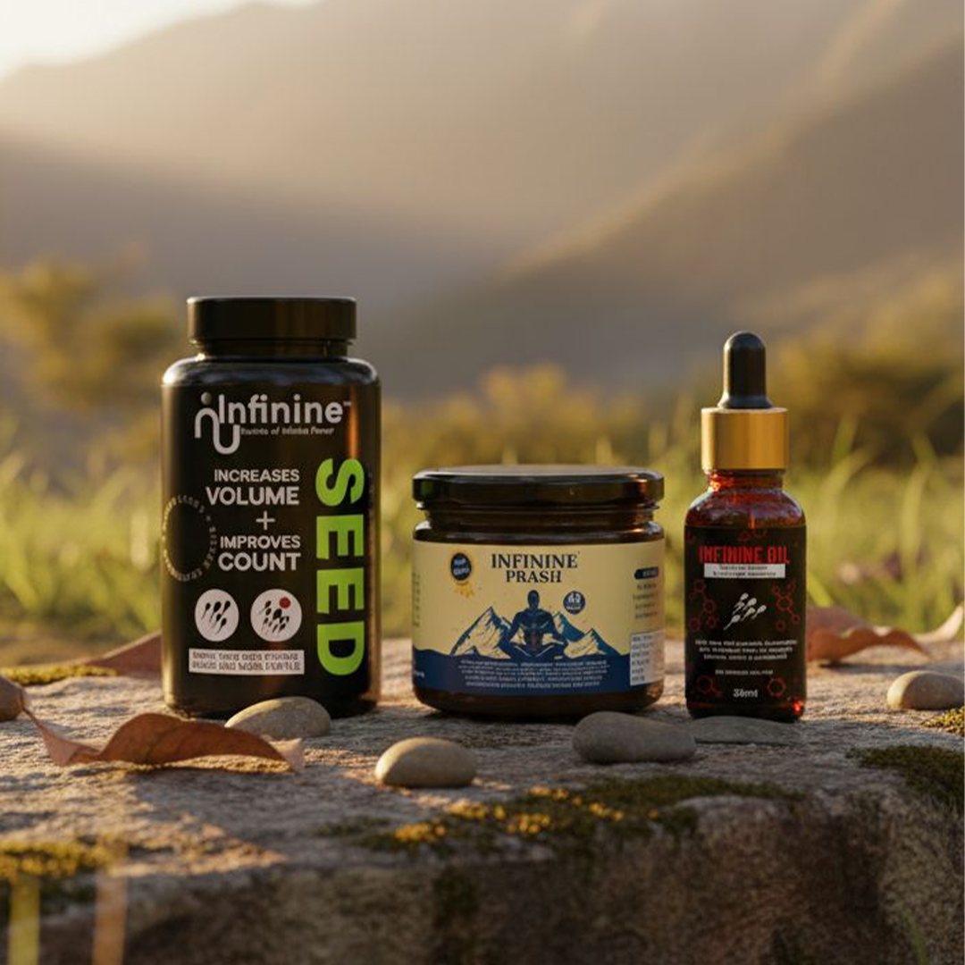 Infinine Prash, SEED & Oil Ultimate Combo for Men’s Best Performance